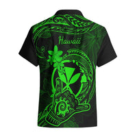 Hawaii Hawaiian Shirt Shaka Tattoo Mix Polynesian Plumeria Green Version LT14 - Polynesian Pride
