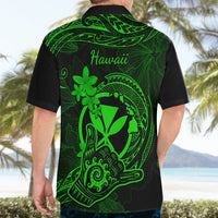 Hawaii Hawaiian Shirt Shaka Tattoo Mix Polynesian Plumeria Green Version LT14 - Polynesian Pride