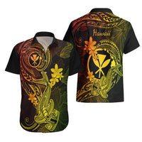 Hawaii Hawaiian Shirt Hammerhead Shark Tattoo Mix Polynesian Plumeria Reggae Version LT14 - Polynesian Pride