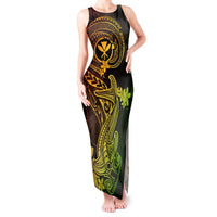 Hawaii Tank Maxi Dress Hammerhead Shark Tattoo Mix Polynesian Plumeria Reggae Version LT14 Women Reggae - Polynesian Pride