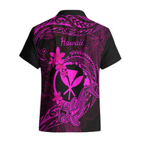 Hawaii Hawaiian Shirt Hammerhead Shark Tattoo Mix Polynesian Plumeria Pink Version LT14 - Polynesian Pride