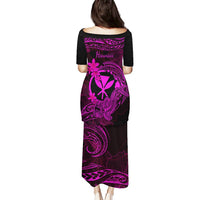 Hawaii Puletasi Hammerhead Shark Tattoo Mix Polynesian Plumeria Pink Version LT14 - Polynesian Pride
