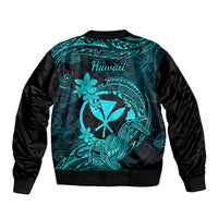 hawaii-bomber-jacket-hammerhead-shark-tattoo-mix-polynesian-plumeria-turquoise-version