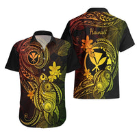 Hawaii Hawaiian Shirt Turtle Mix Polynesian Plumeria Reggae Version LT14 - Polynesian Pride