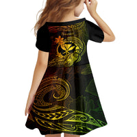 hawaii-kid-short-sleeve-dress-turtle-mix-polynesian-plumeria-reggae-version