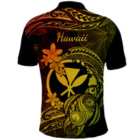 Hawaii Polo Shirt Turtle Mix Polynesian Plumeria Reggae Version LT14 - Polynesian Pride