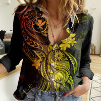 hawaii-women-casual-shirt-turtle-mix-polynesian-plumeria-reggae-version