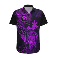 Hawaii Hawaiian Shirt Turtle Mix Polynesian Plumeria Purple Version LT14 Purple - Polynesian Pride