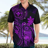 Hawaii Hawaiian Shirt Turtle Mix Polynesian Plumeria Purple Version LT14 - Polynesian Pride