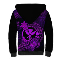 Hawaii Sherpa Hoodie Turtle Mix Polynesian Plumeria Purple Version LT14 - Polynesian Pride