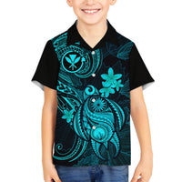 hawaii-kid-hawaiian-shirt-turtle-mix-polynesian-plumeria-turquoise-version