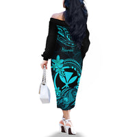 hawaii-off-the-shoulder-long-sleeve-dress-turtle-mix-polynesian-plumeria-turquoise-version