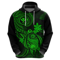 Hawaii Hoodie Turtle Mix Polynesian Plumeria Green Version LT14 - Polynesian Pride