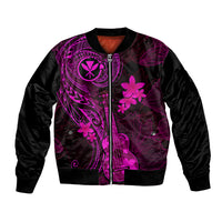hawaii-bomber-jacket-ukulele-mix-polynesian-plumeria-pink-version
