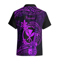 Hawaii Hawaiian Shirt Ukulele Mix Polynesian Plumeria Purple Version LT14 - Polynesian Pride