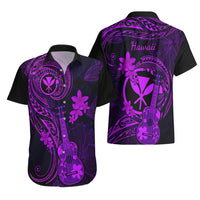Hawaii Hawaiian Shirt Ukulele Mix Polynesian Plumeria Purple Version LT14 - Polynesian Pride