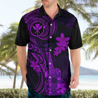 Hawaii Hawaiian Shirt Ukulele Mix Polynesian Plumeria Purple Version LT14 - Polynesian Pride