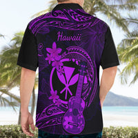 Hawaii Hawaiian Shirt Ukulele Mix Polynesian Plumeria Purple Version LT14 - Polynesian Pride