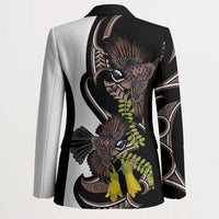 New Zealand Valentines Day Blazer Piwakawaka Lovers Maori Koru Tattoo - Polynesian Pride