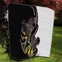 New Zealand Valentines Day Quilt Piwakawaka Lovers Maori Koru Tattoo - Polynesian Pride