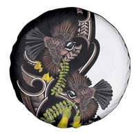 New Zealand Valentines Day Spare Tire Cover Piwakawaka Lovers Maori Koru Tattoo - Polynesian Pride