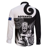 New Zealand Silver Fern Rugby Family Matching Long Sleeve Bodycon Dress and Hawaiian Shirt Go Champions NZ All Black Maori Koru LT14 - Polynesian Pride