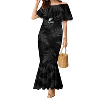 New Zealand Silver Fern Rugby Mermaid Dress 2023 Go Aotearoa Champions World Cup LT14 Women Black - Polynesian Pride