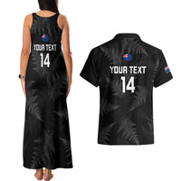 Custom New Zealand Silver Fern Rugby Couples Matching Tank Maxi Dress and Hawaiian Shirt 2023 Go Aotearoa Champions World Cup LT14 - Polynesian Pride