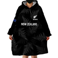 Custom New Zealand Silver Fern Rugby Wearable Blanket Hoodie 2023 Go Aotearoa Champions World Cup LT14 - Polynesian Pride