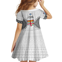 Fiji Rugby Family Matching Long Sleeve Bodycon Dress and Hawaiian Shirt 2023 Go Champions World Cup Fijian Tapa Pattern LT14 - Polynesian Pride