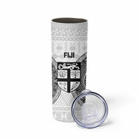 Fiji Rugby Skinny Tumbler Go Champions World Cup Fijian Tapa Pattern LT14 - Polynesian Pride