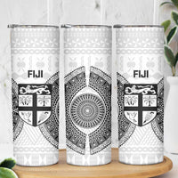 Fiji Rugby Skinny Tumbler Go Champions World Cup Fijian Tapa Pattern LT14 - Polynesian Pride