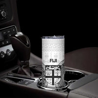 Fiji Rugby Skinny Tumbler Go Champions World Cup Fijian Tapa Pattern LT14 - Polynesian Pride