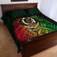 Personalised Vanuatu Family Day Quilt Bed Set Happy 26 December Vanuatuan Pig Tusk LT14 - Polynesian Pride