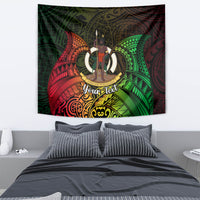 Personalised Vanuatu Family Day Tapestry Happy 26 December Vanuatuan Pig Tusk LT14 - Polynesian Pride