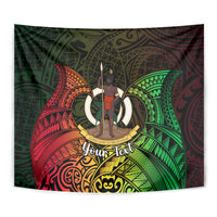 Personalised Vanuatu Family Day Tapestry Happy 26 December Vanuatuan Pig Tusk LT14 - Polynesian Pride