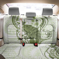 Green And White Hawaii Chameleon Back Car Seat Cover Plumeria Polynesian Tribal Art