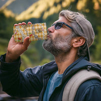 Gold Palaka Hawaii Mele Kalikimaka 4 in 1 Can Cooler Tumbler Ohia Lehua Shell Leis Funny Gingerbread Santa - Polynesian Pride