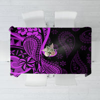 Polynesia Paisley Tablecloth Polynesian With Tropical Flowers - Purple LT14 Purple - Polynesian Pride