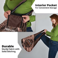 Malo e lelei Tonga Grocery Bag Tongan Ngatu Pattern Vintage Vibes