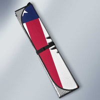 United States and Northern Mariana Islands Auto Sun Shade USA Flag Eagle CNMI Latte Stone Tropical Flowers