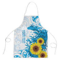 New Zealand Autism Awareness Month Apron Takiwatanga Maori Lizard With Sunflower - Polynesian Pride