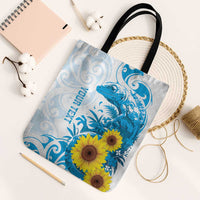 New Zealand Autism Awareness Month Tote Bag Takiwatanga Maori Lizard With Sunflower - Polynesian Pride