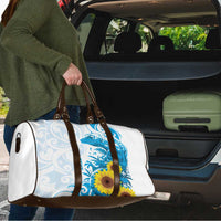 New Zealand Autism Awareness Month Travel Bag Takiwatanga Maori Lizard With Sunflower - Polynesian Pride