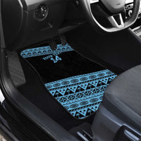 Fiji Rugby 2025 Custom Car Mats Fijian Tapa Toso Viti Toso - Black