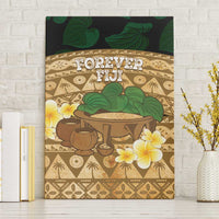 Bula Fiji Kava Bowl Canvas Wall Art Fijian Tapa Cloth Vintage Vibe