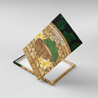 Bula Fiji Kava Bowl Canvas Wall Art Fijian Tapa Cloth Vintage Vibe