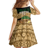 Bula Fiji Kava Bowl Family Matching Mermaid Dress and Hawaiian Shirt Fijian Tapa Cloth Vintage Vibe