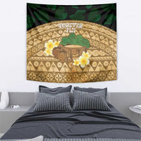 Bula Fiji Kava Bowl Tapestry Fijian Tapa Cloth Vintage Vibe