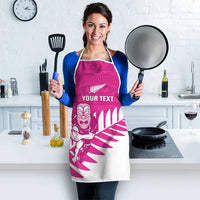 New Zealand Silver Fern Rugby Custom Apron Go All Black Maori Pink Version - Polynesian Pride
